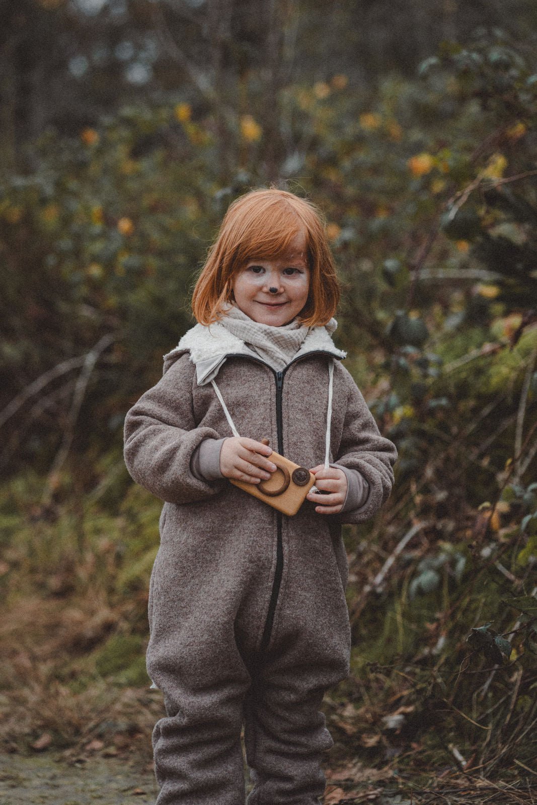 Wollwalkoverall flauschiges Rehkitz - Räuberkinder