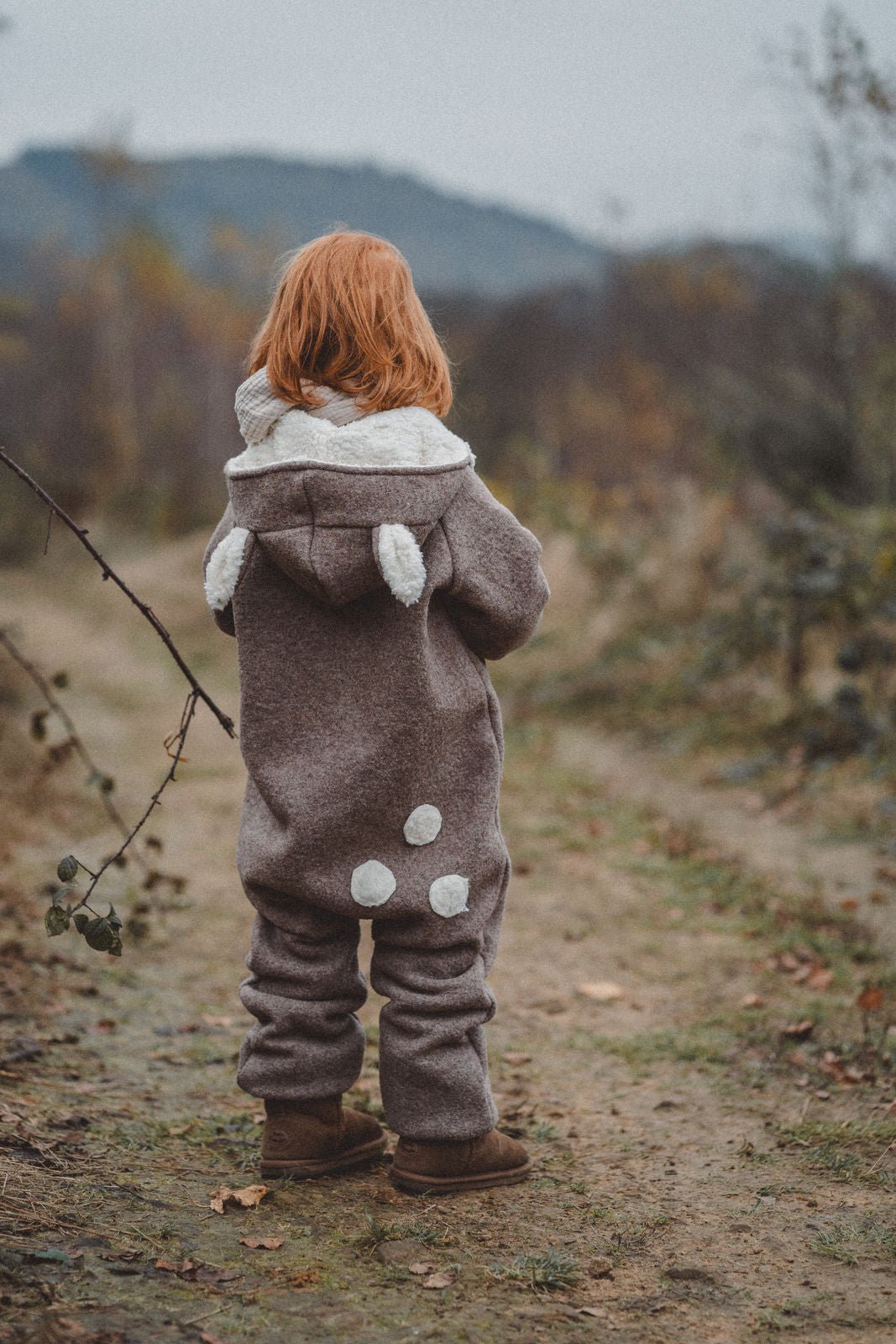 Wollwalkoverall flauschiges Rehkitz - Räuberkinder