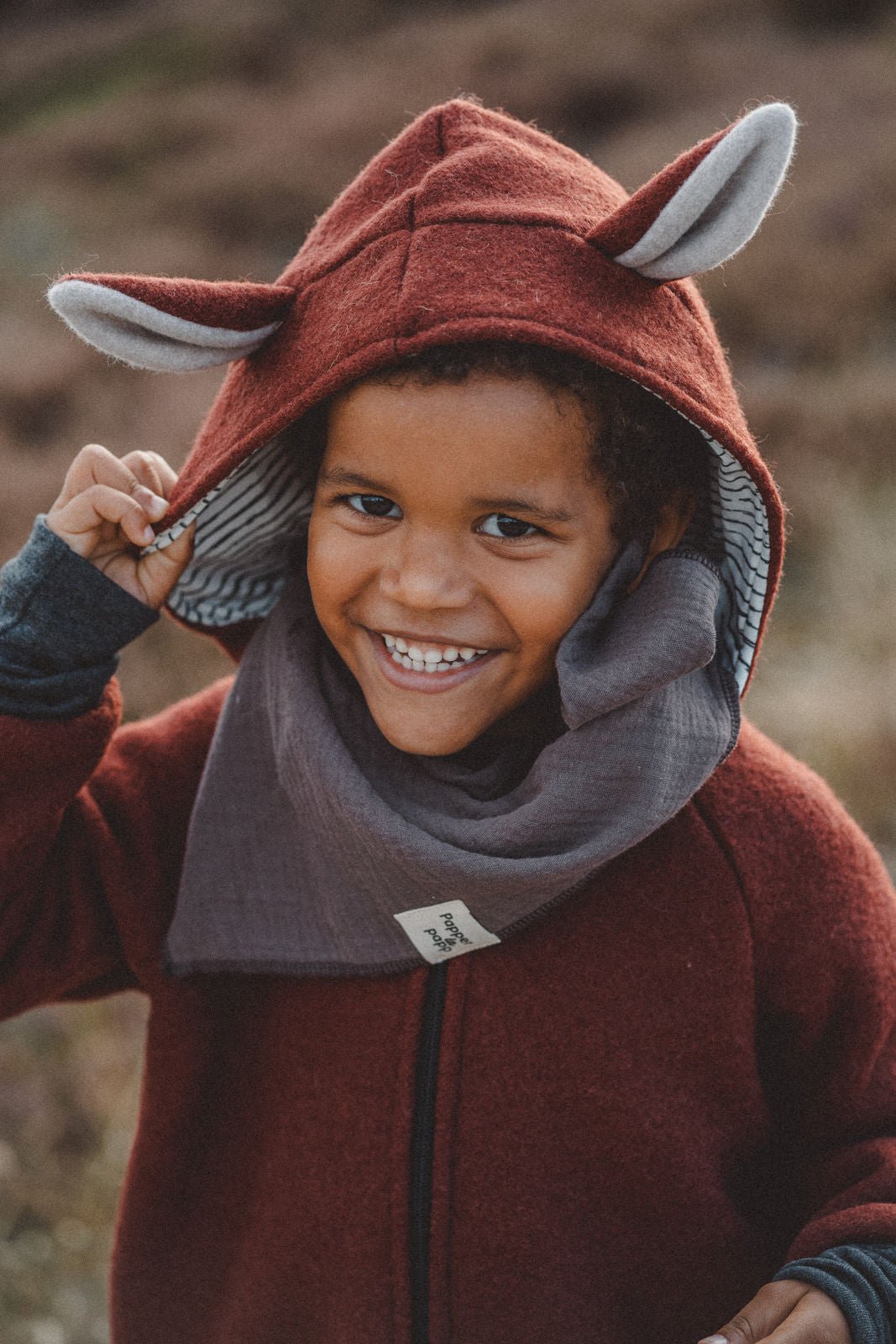 Wollwalkoverall rostiger Fuchs - Räuberkinder