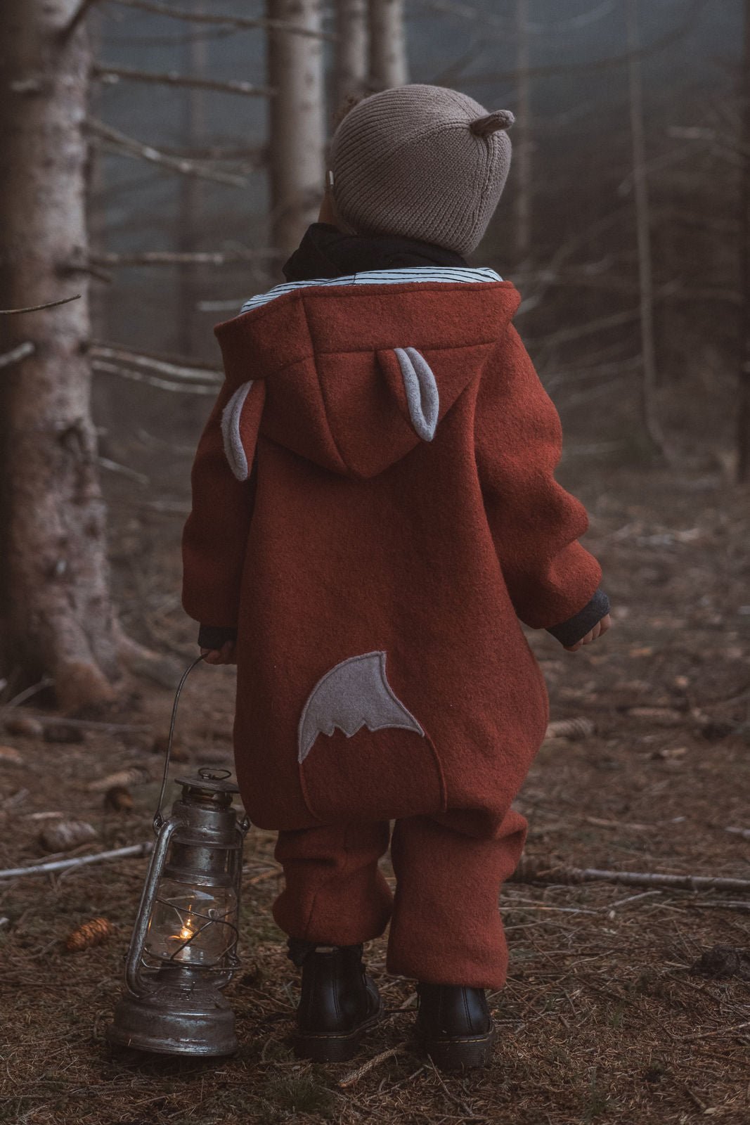 Wollwalkoverall rostiger Fuchs - Räuberkinder