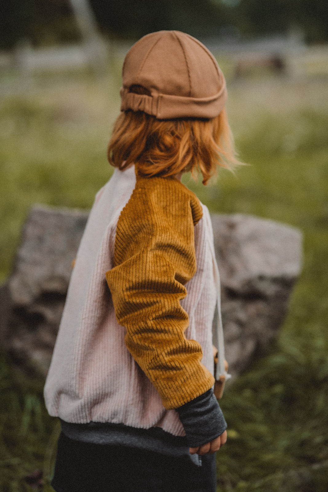 Collegejacke Caramel / Altrosa