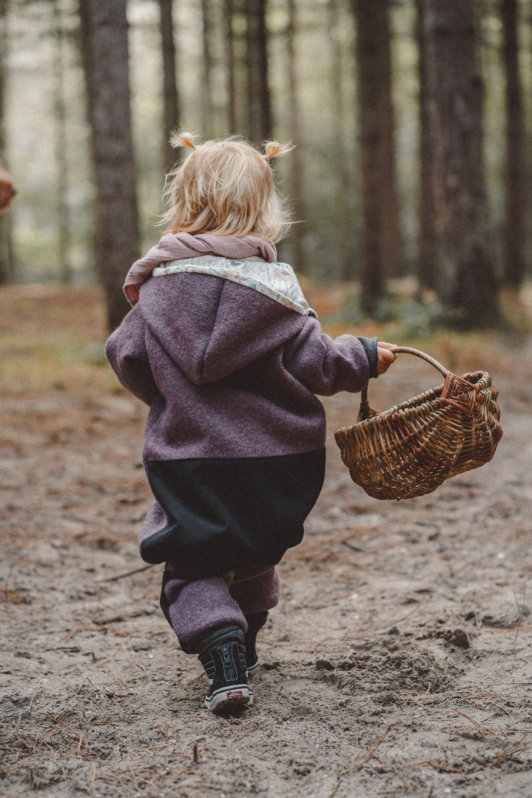 Matschkind woolen overall mauve / wildflowers