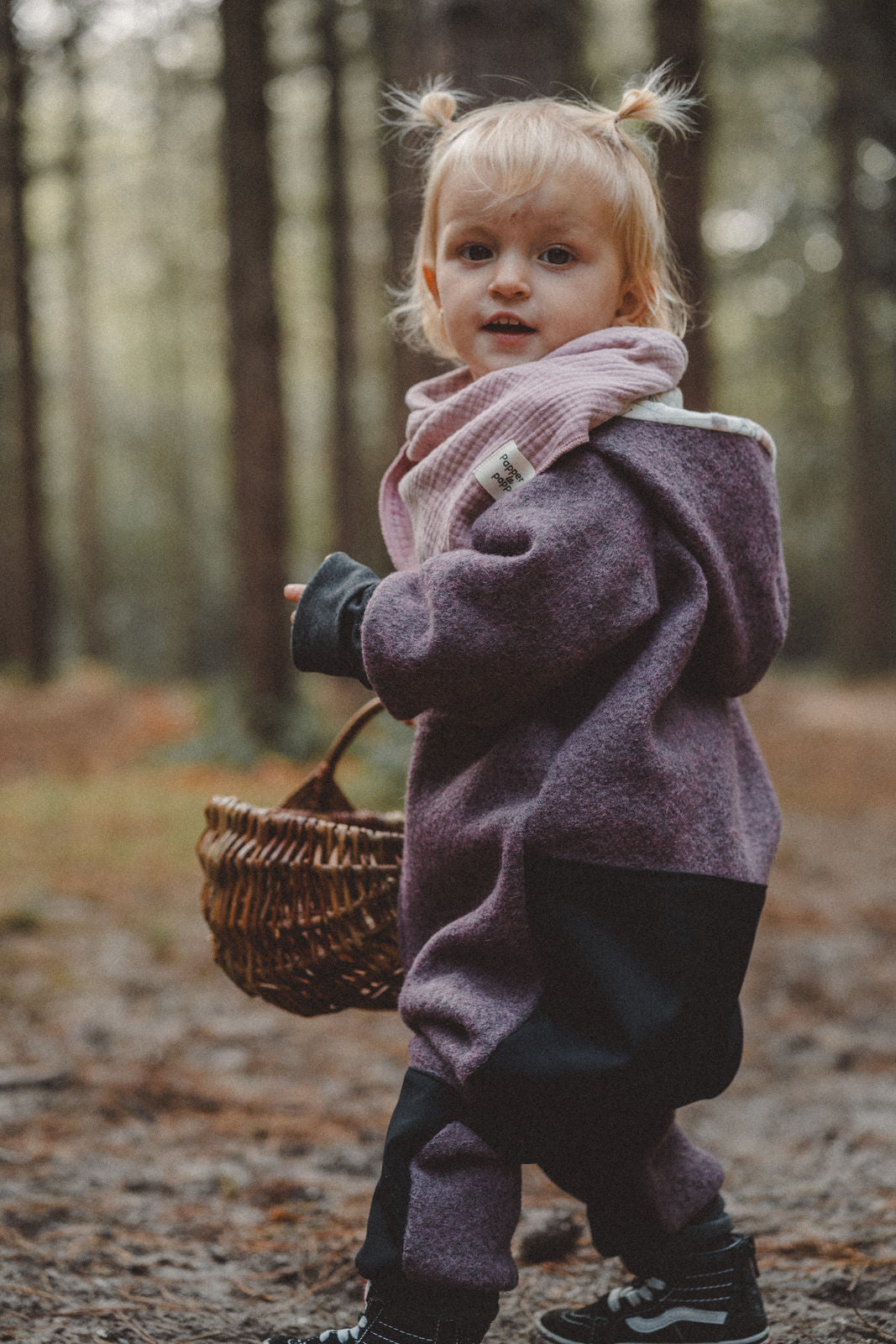 Matschkind woolen overall mauve / wildflowers