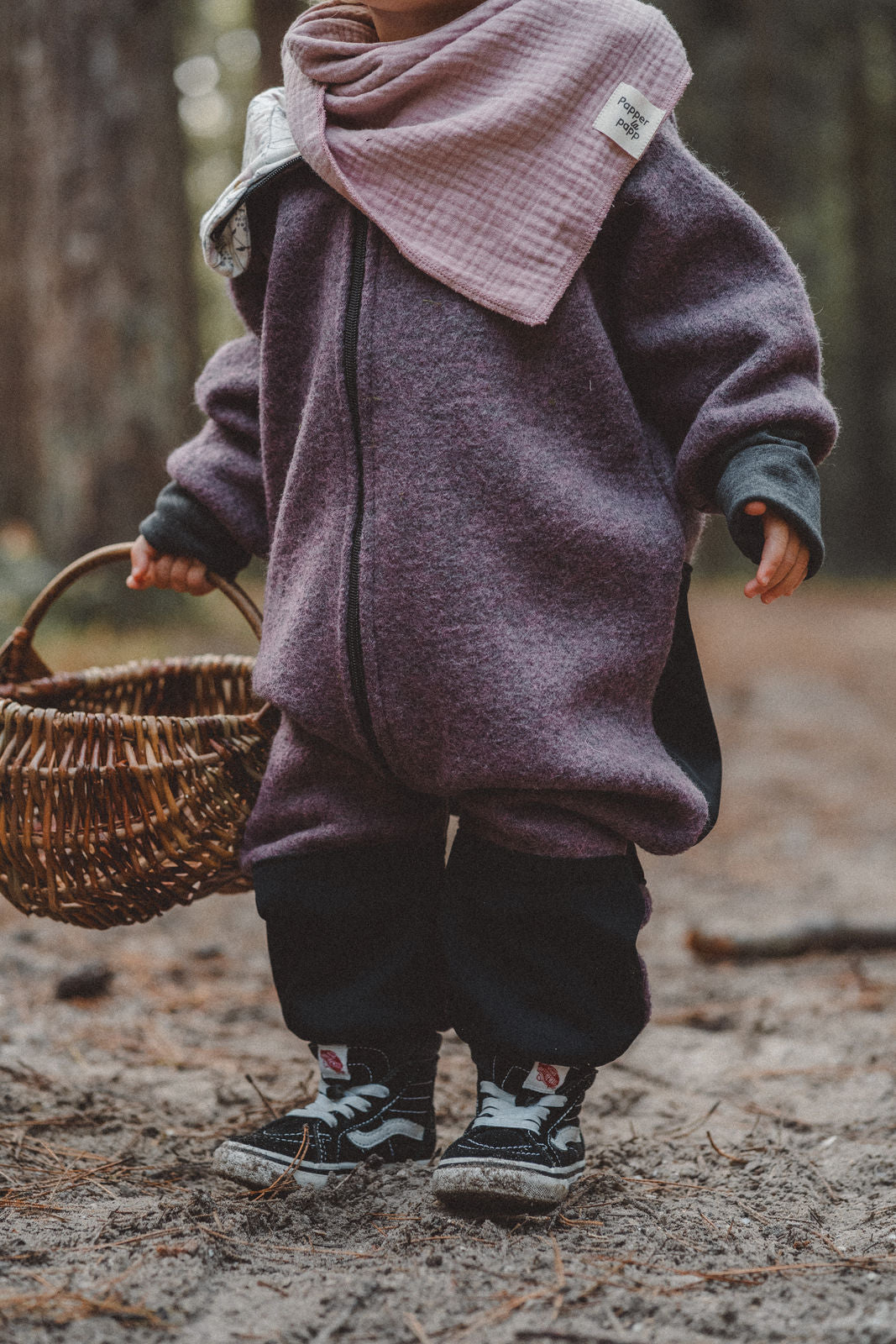 Matschkind woolen overall mauve / wildflowers