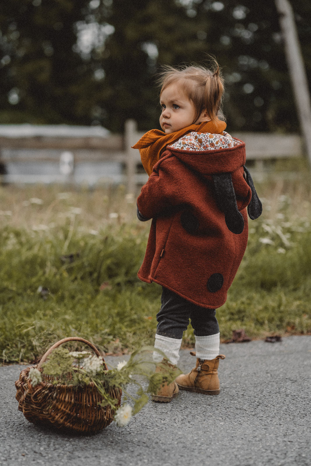 Rusty fox wool jacket