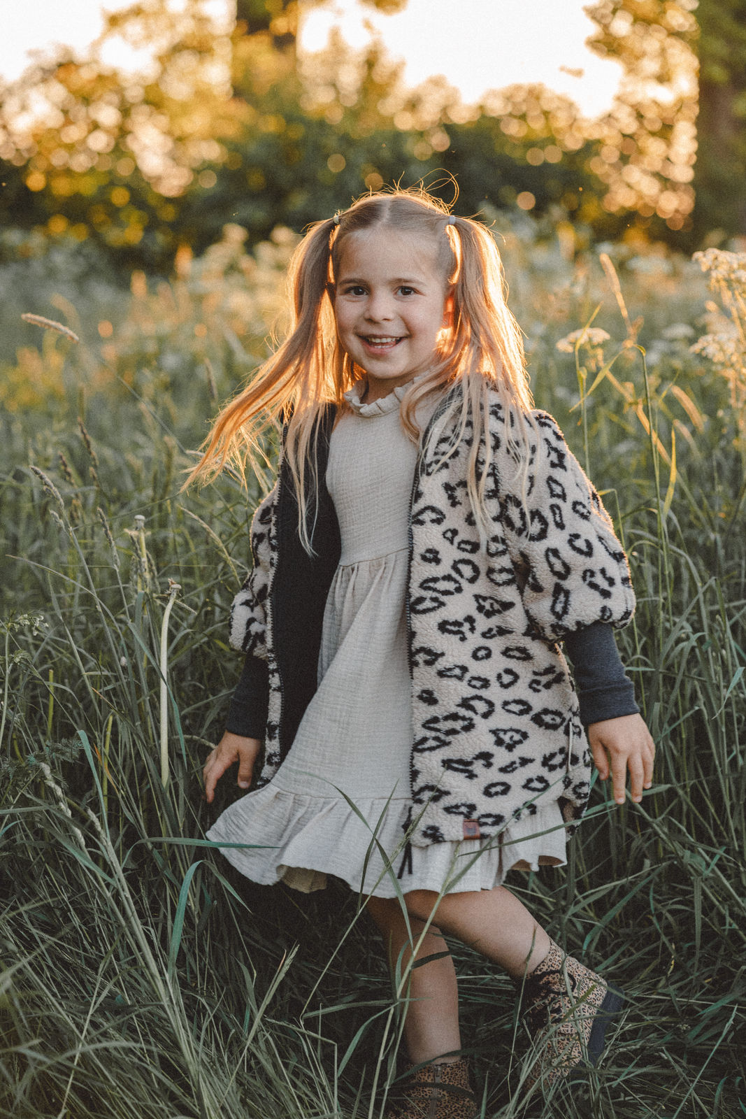 Teddyjacke Leoprint