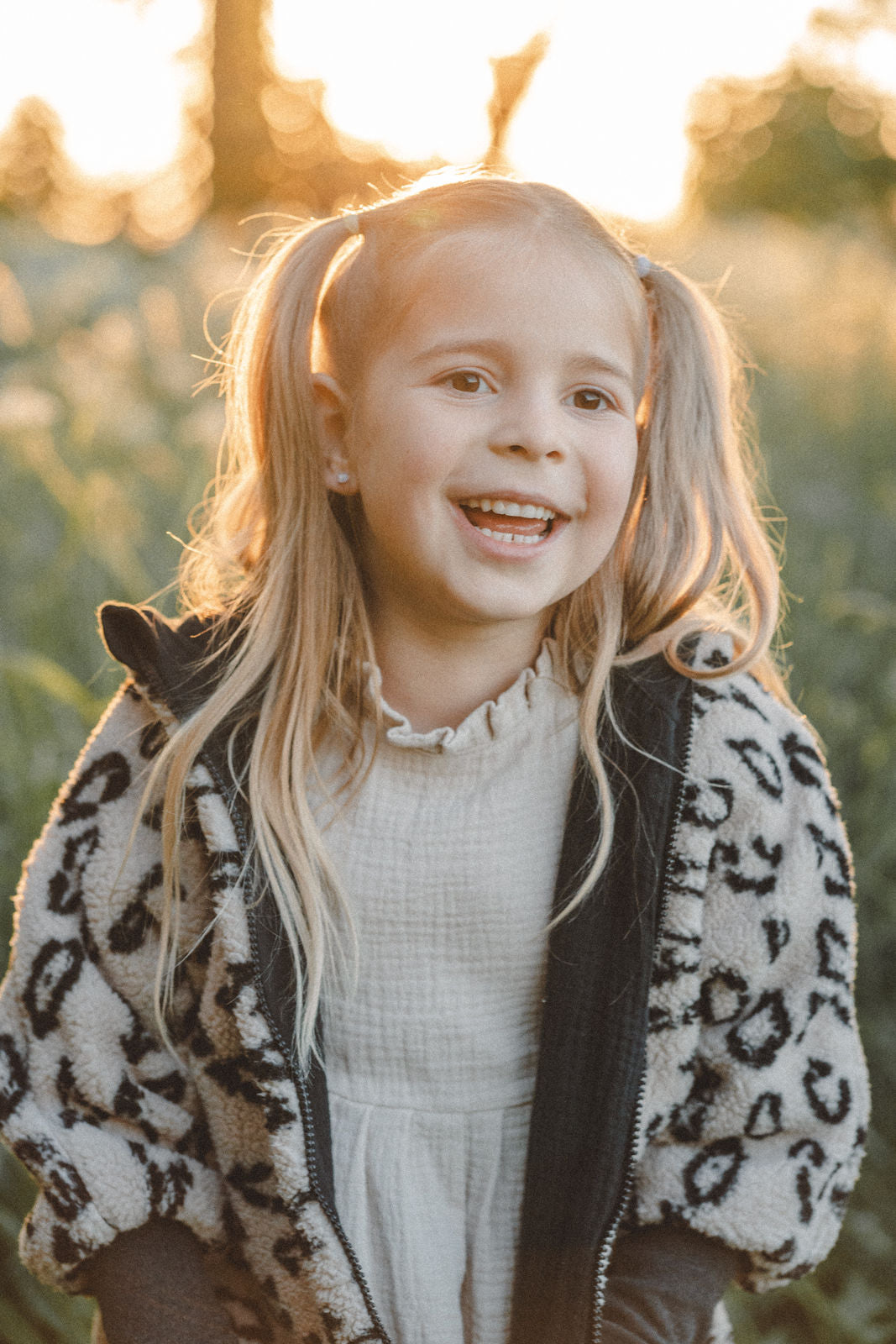 Teddyjacke Leoprint
