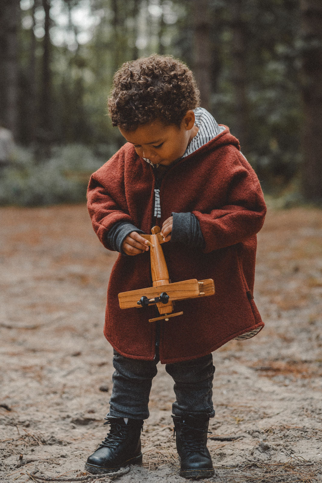 Rusty fox wool jacket