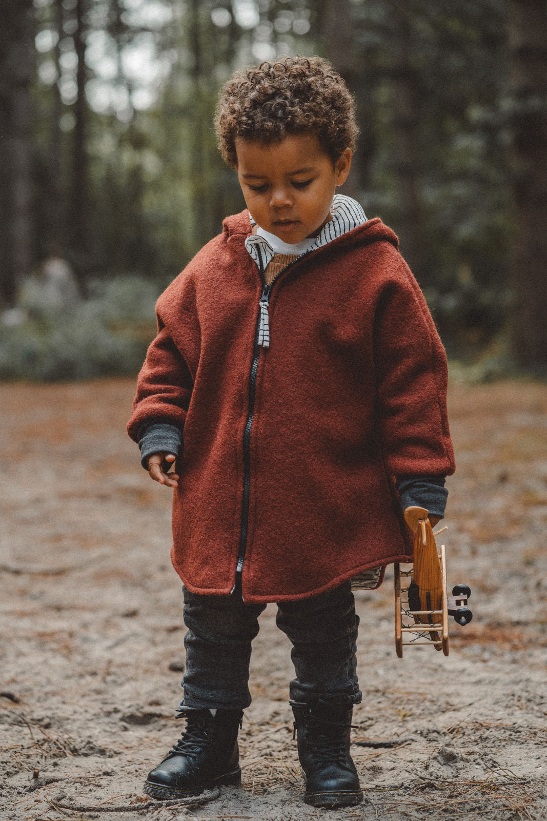 Rusty fox wool jacket