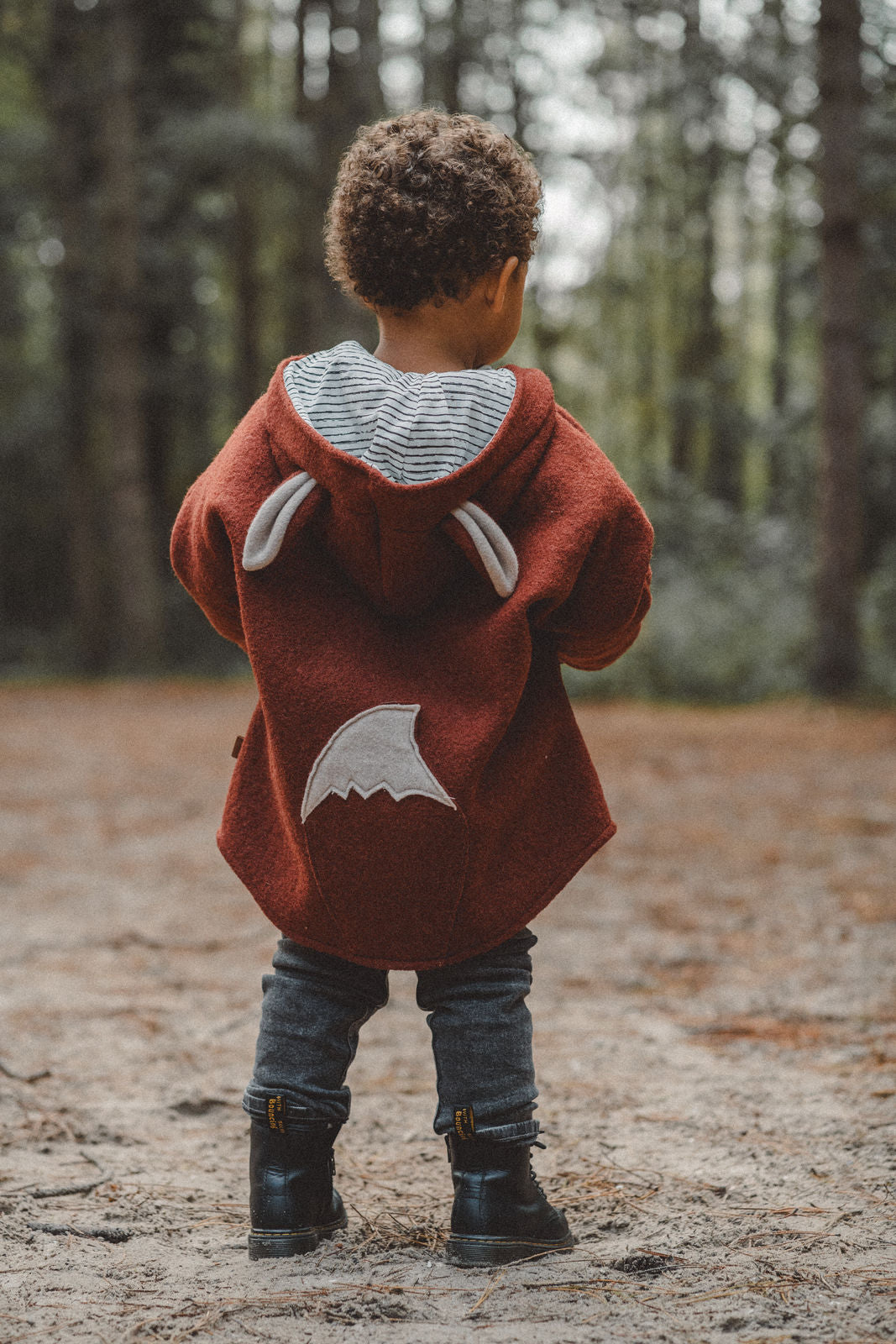 Rusty fox wool jacket