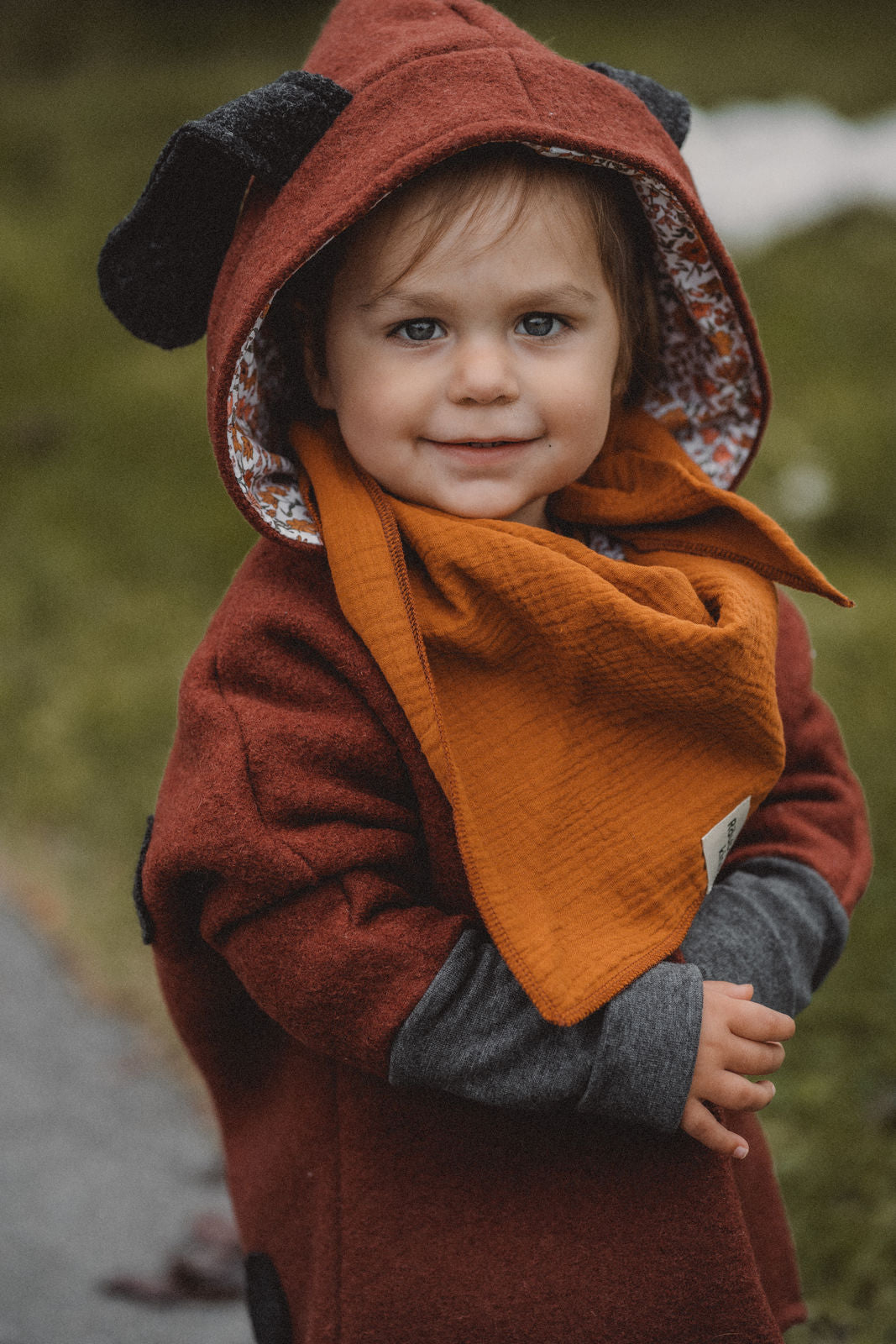 Rusty fox wool jacket