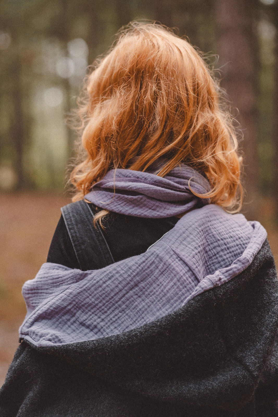 Woolwalk jacket anthracite / muslin lilac