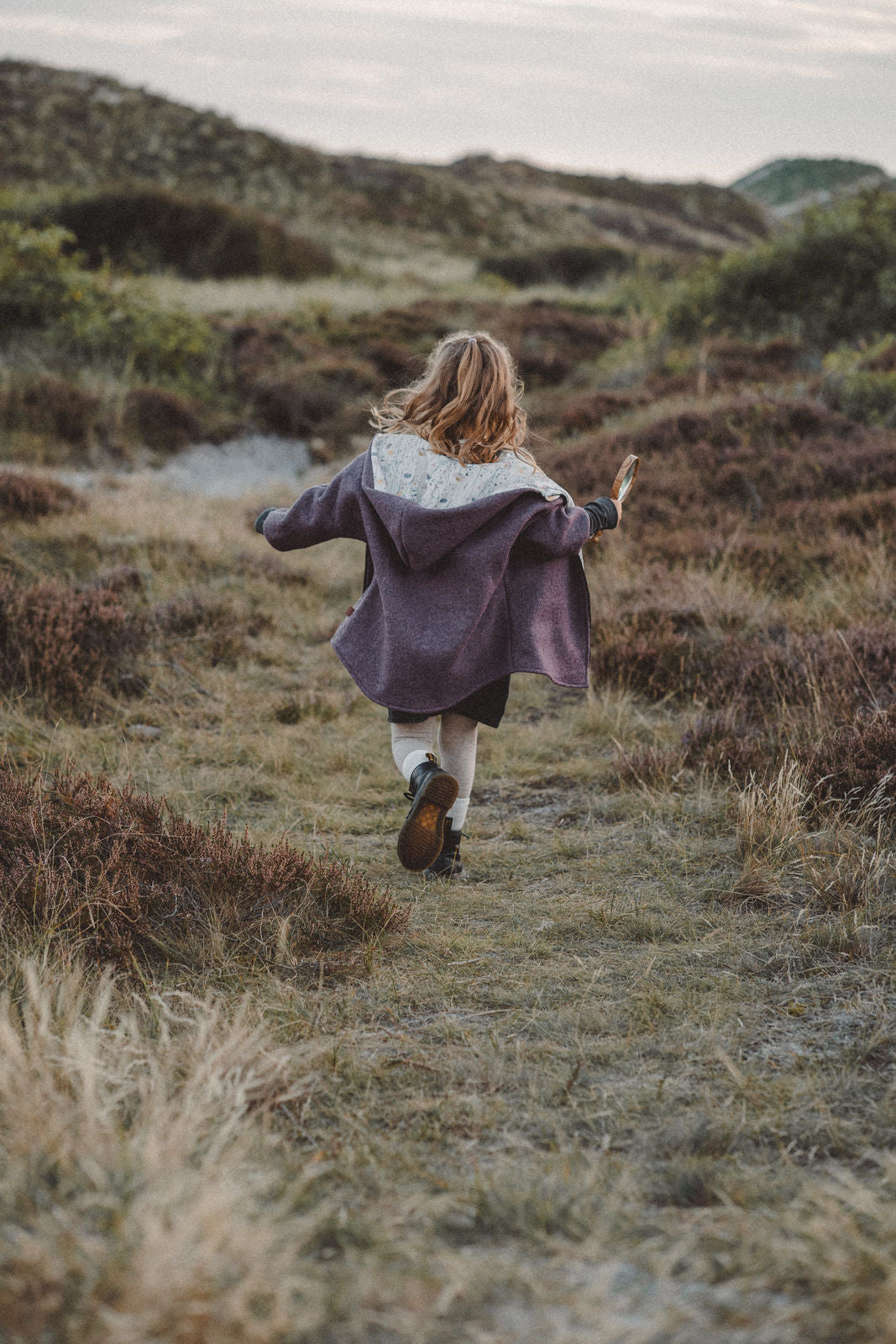 Wollwalkjacke Mauve / Wildblumen