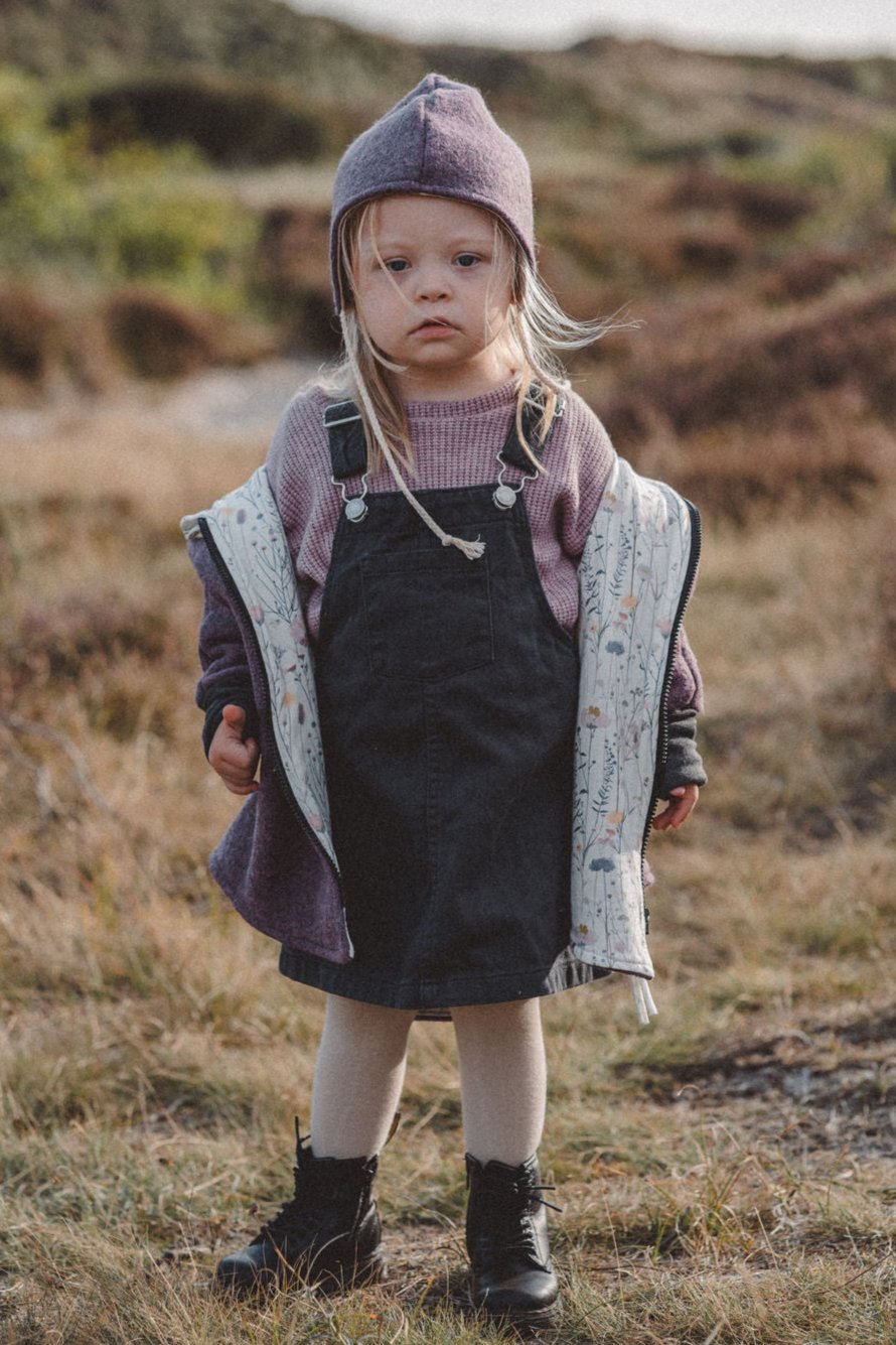 Wollwalkjacke Mauve / Wildblumen