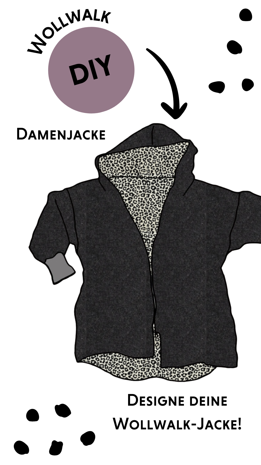 KonfiguratorDIY Damenjacke aus Wollwalk