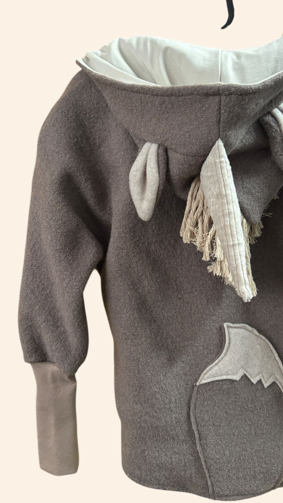 B - Ware / Wollwalkjacke / Einhorn / Größe 110/116 - Räuberkinder