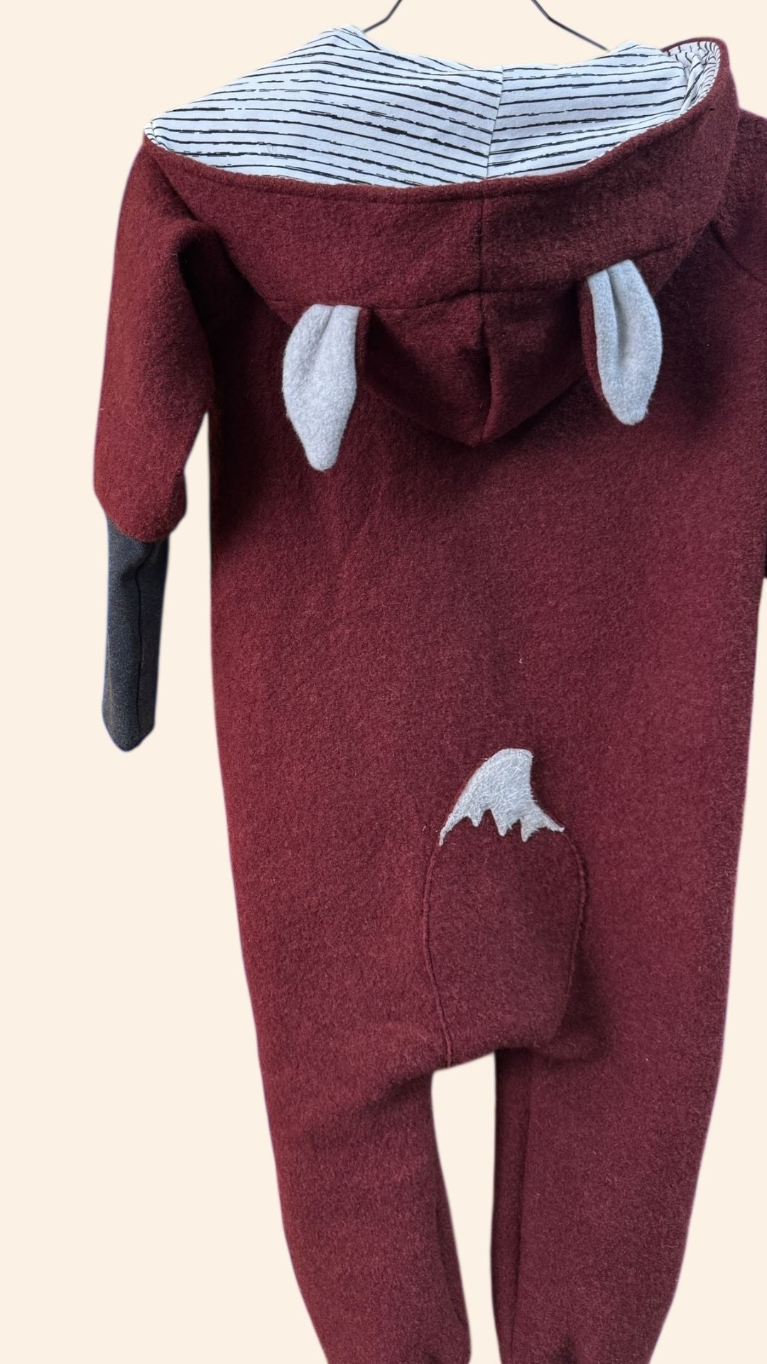 B - Ware / Wollwalkoverall "rostiger Fuchs" / Größe 110/116 - Räuberkinder