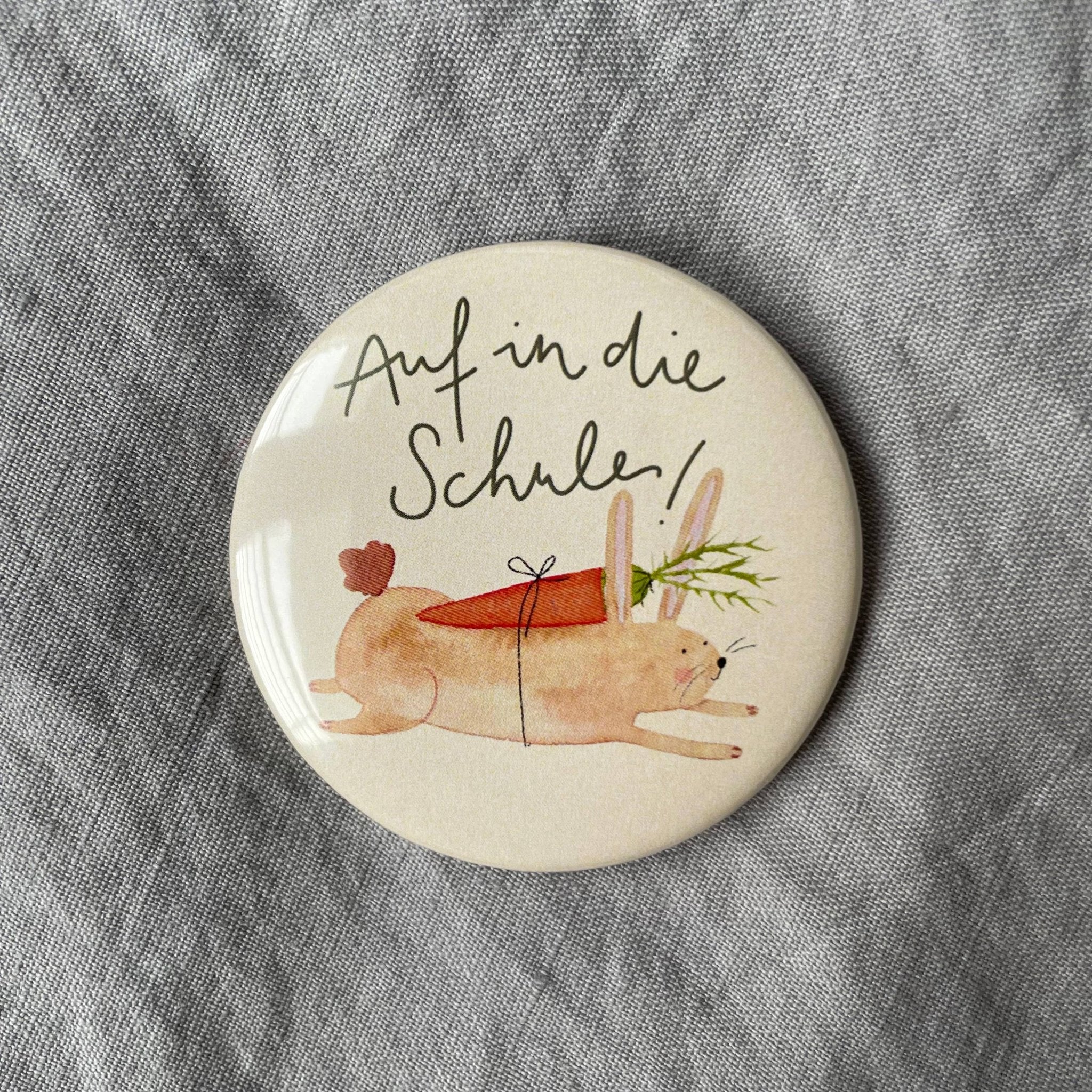 Button "Auf in die Schule" - Räuberkinder