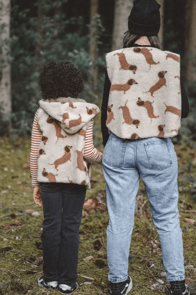 Dackel- Weste aus Teddyfell Damen - Räuberkinder 6
