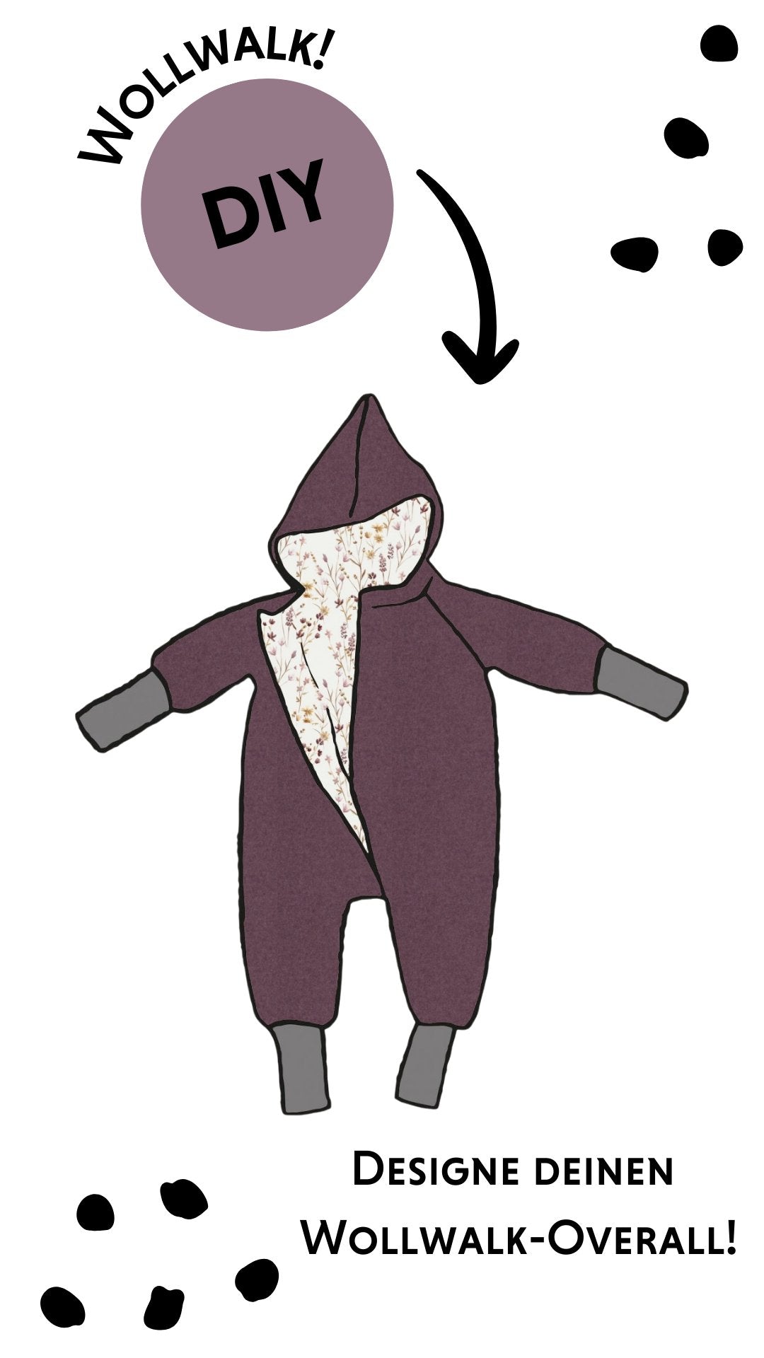 KonfiguratorDIY Wollwalkoverall - Wollwalkanzug Konfigurator