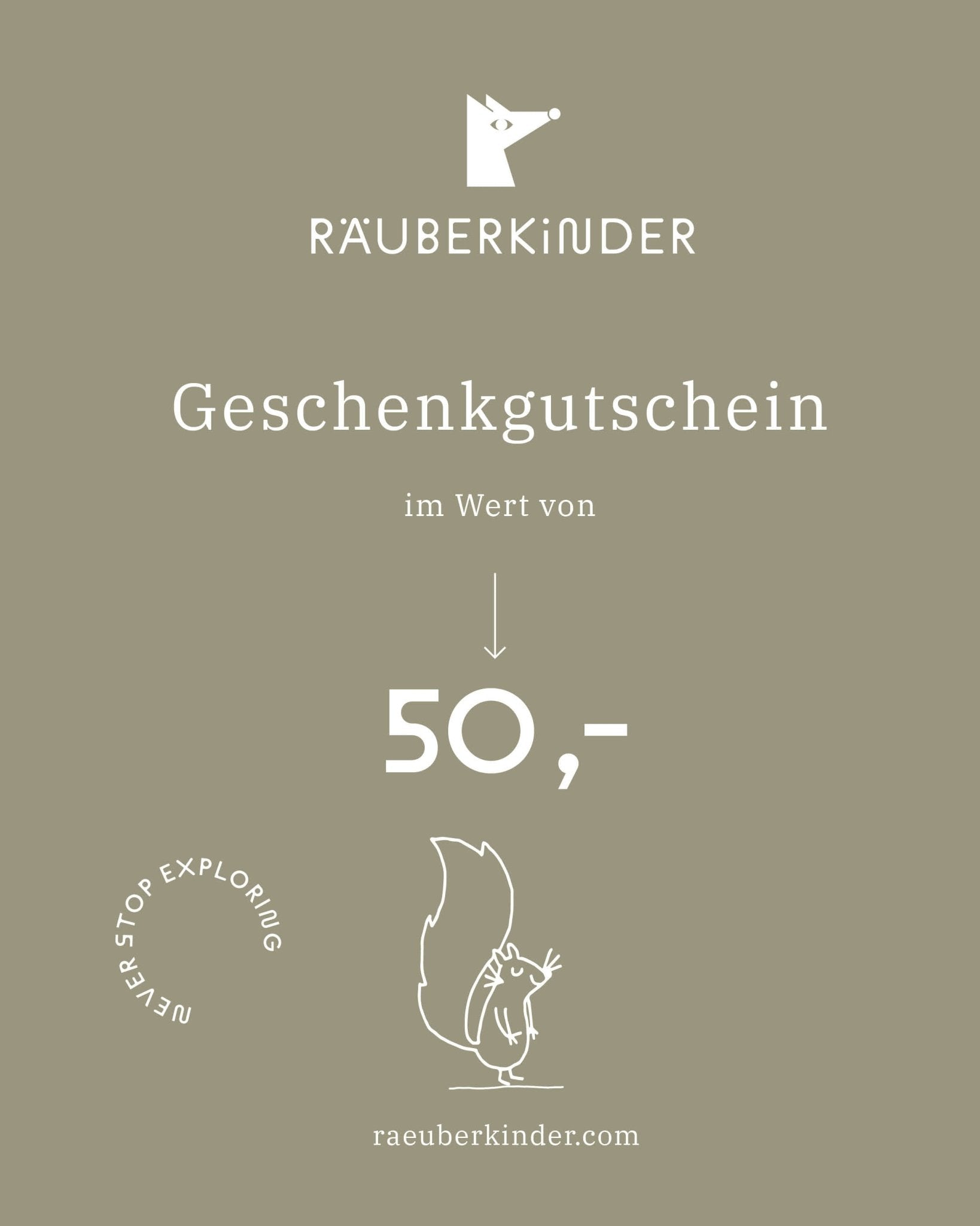 Geschenkgutschein - Räuberkinder