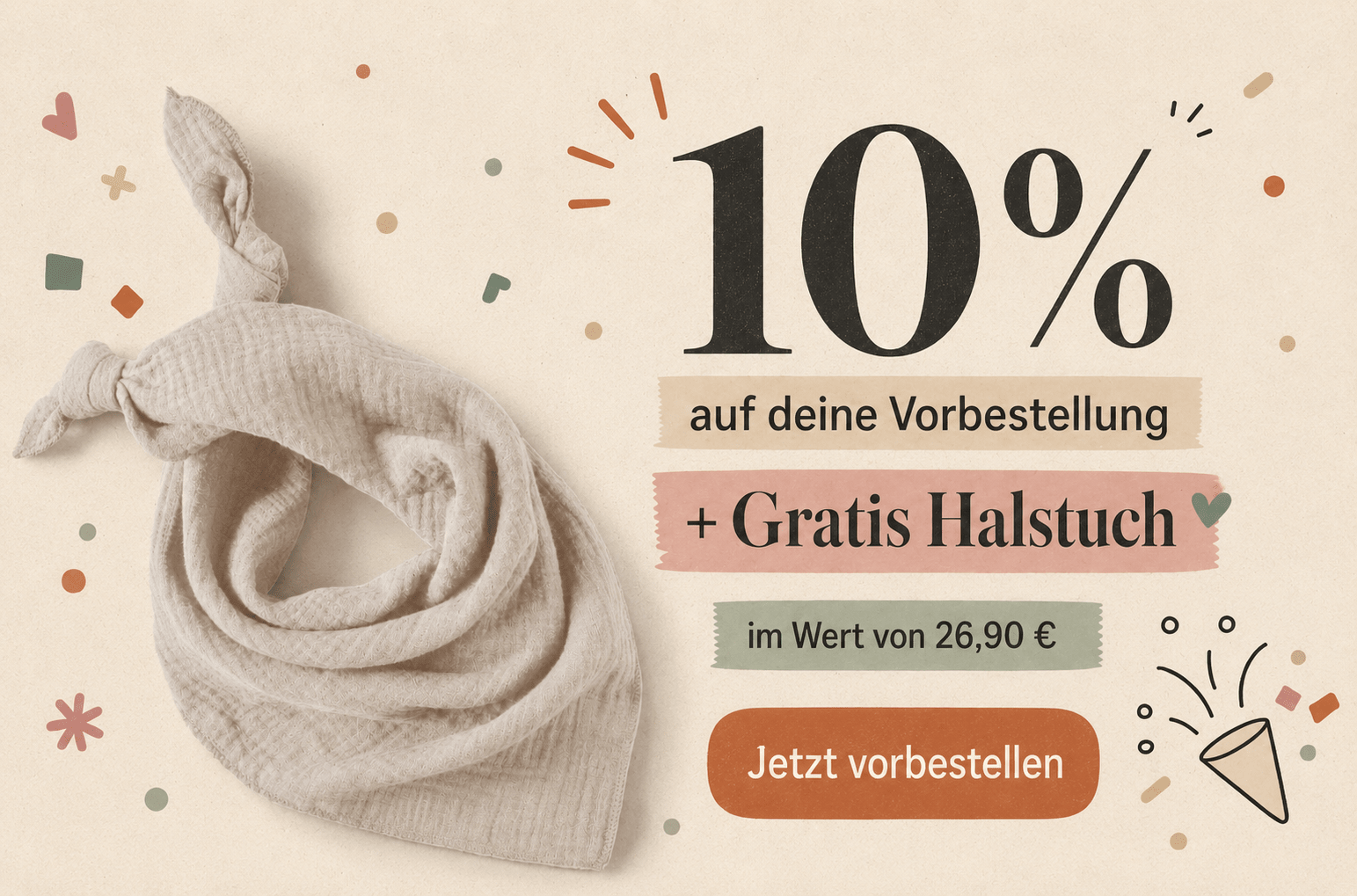 Halstuch in Zufallsfarbe - HIDDEN - Räuberkinder 1