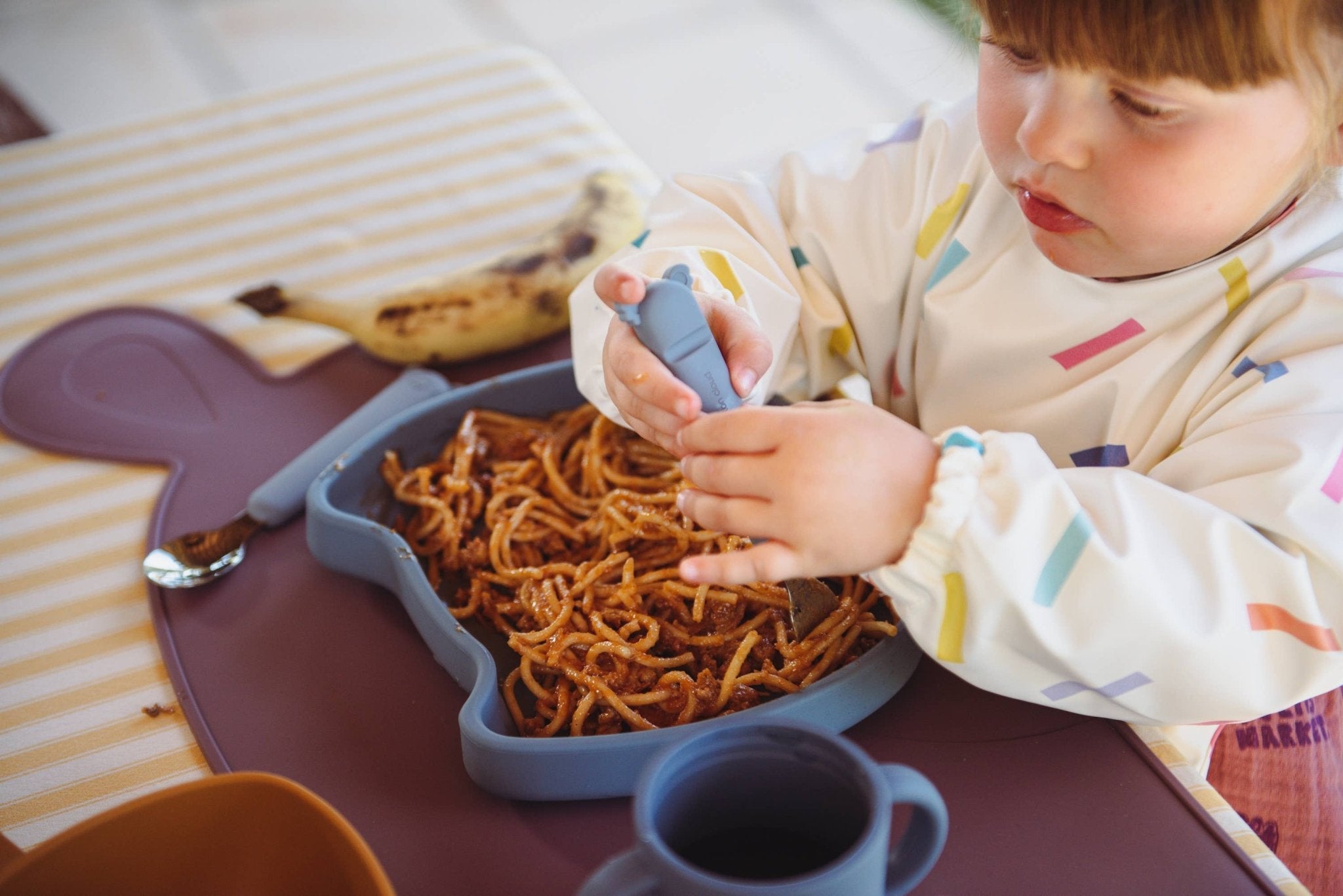 Langärmliges Babylätzchen Origami - Räuberkinder