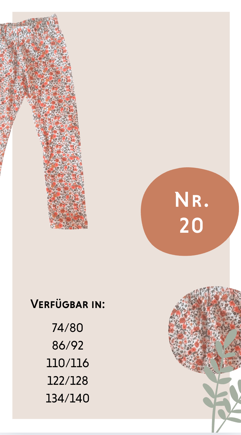 Leggings Blumen (Nr.20) - Räuberkinder