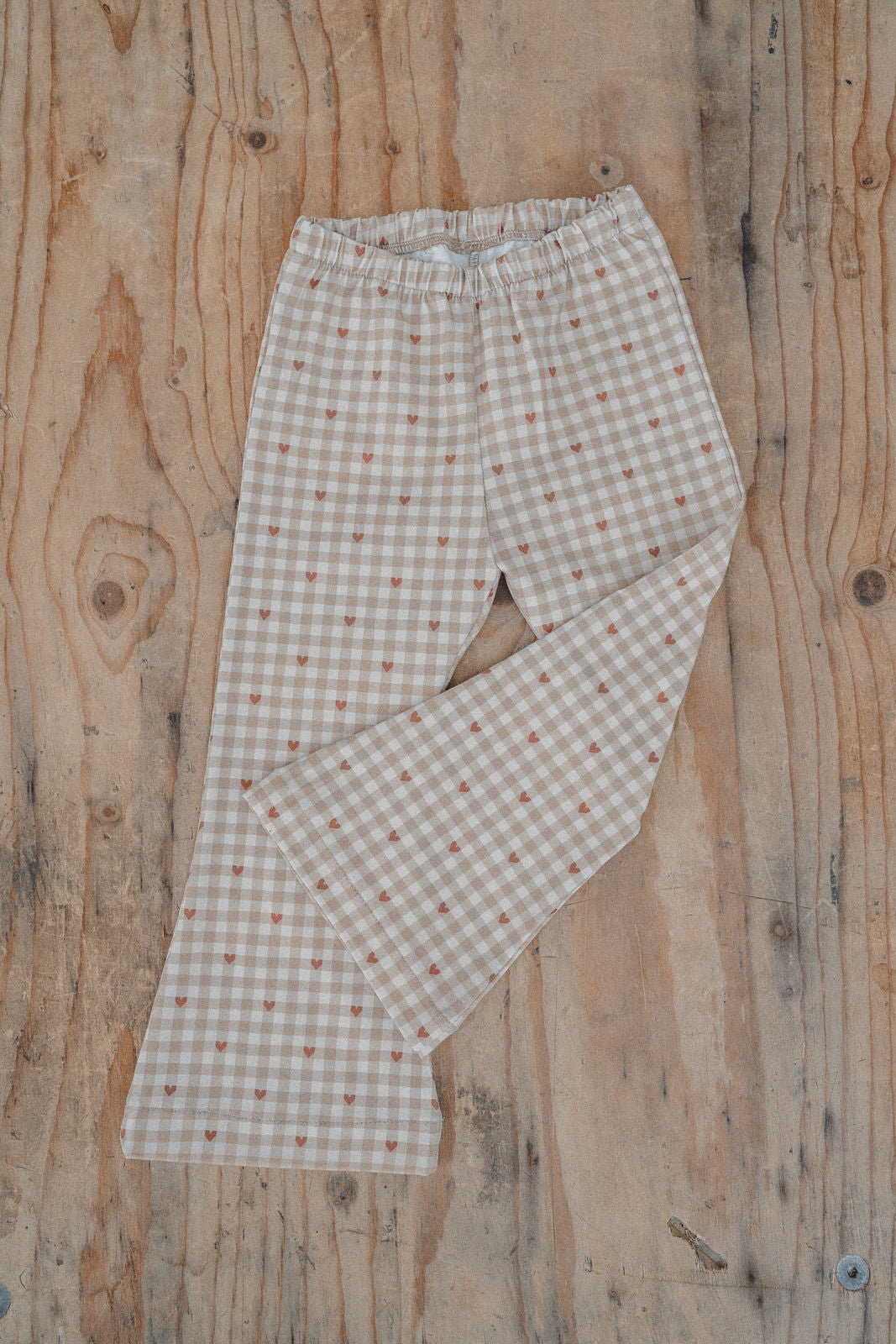 Leggings mit Schlag - Herzen Karo - Räuberkinder