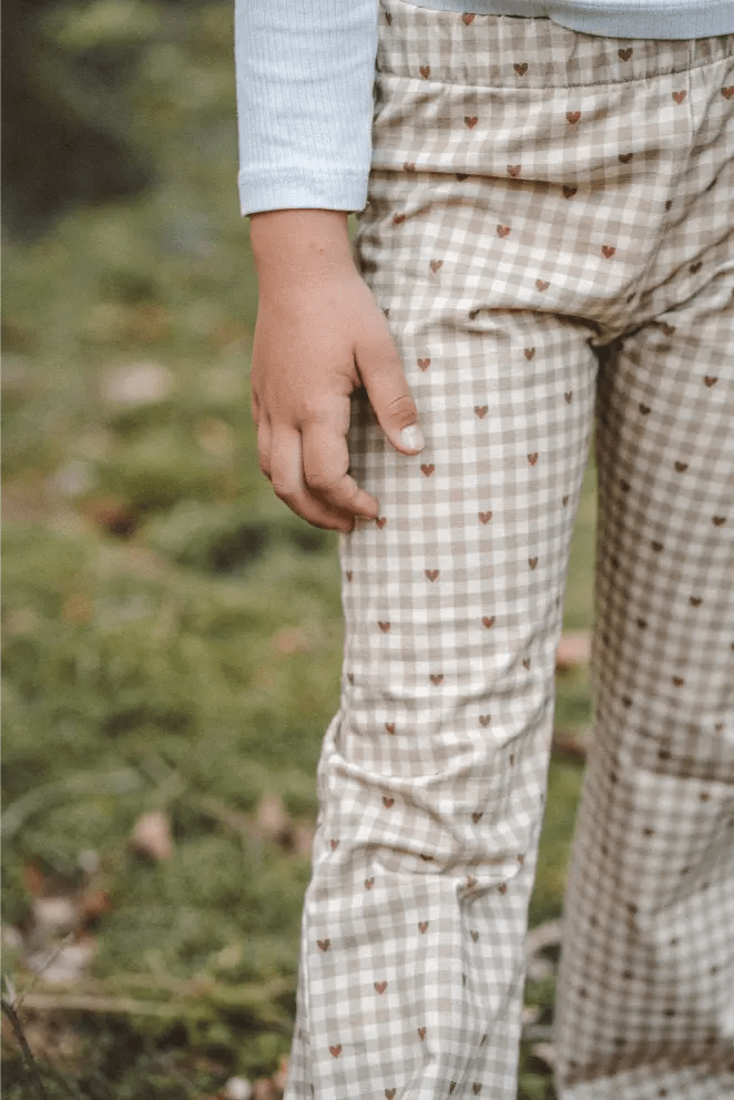 Leggings mit Schlag - Herzen Karo - Räuberkinder 2