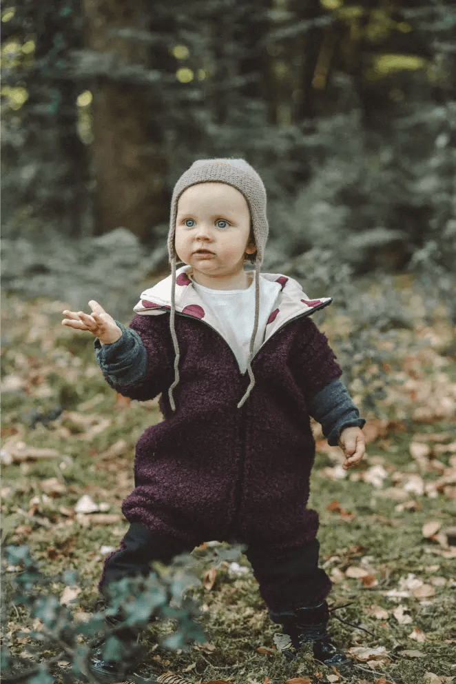 Matschkind Overall Kinder aus Teddyfell Bordeaux - Overall - Räuberkinder 1
