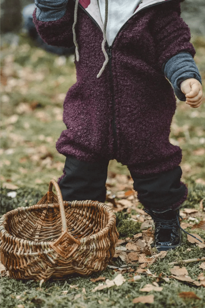 Matschkind Overall Kinder aus Teddyfell Bordeaux - Overall - Räuberkinder 2