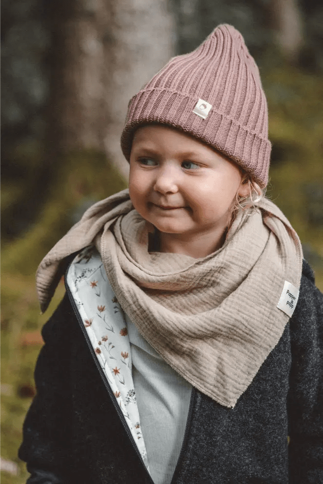 Matschkind Wollwalkoverall Kinder Anthrazit mit Kornblume - Räuberkinder 2