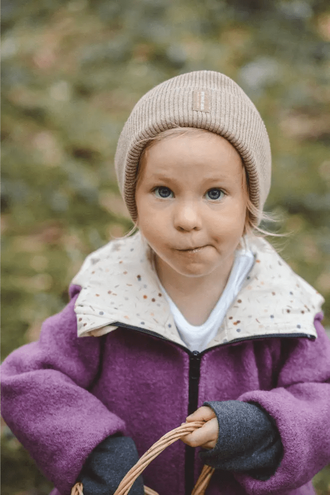 Matschkind Wollwalkoverall Kinder Beere mit Konfetti - Räuberkinder 2