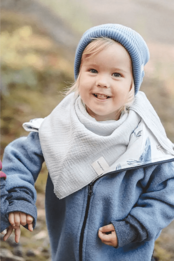 Matschkind Wollwalkoverall Kinder Blau mit Meerestiere - Räuberkinder 3