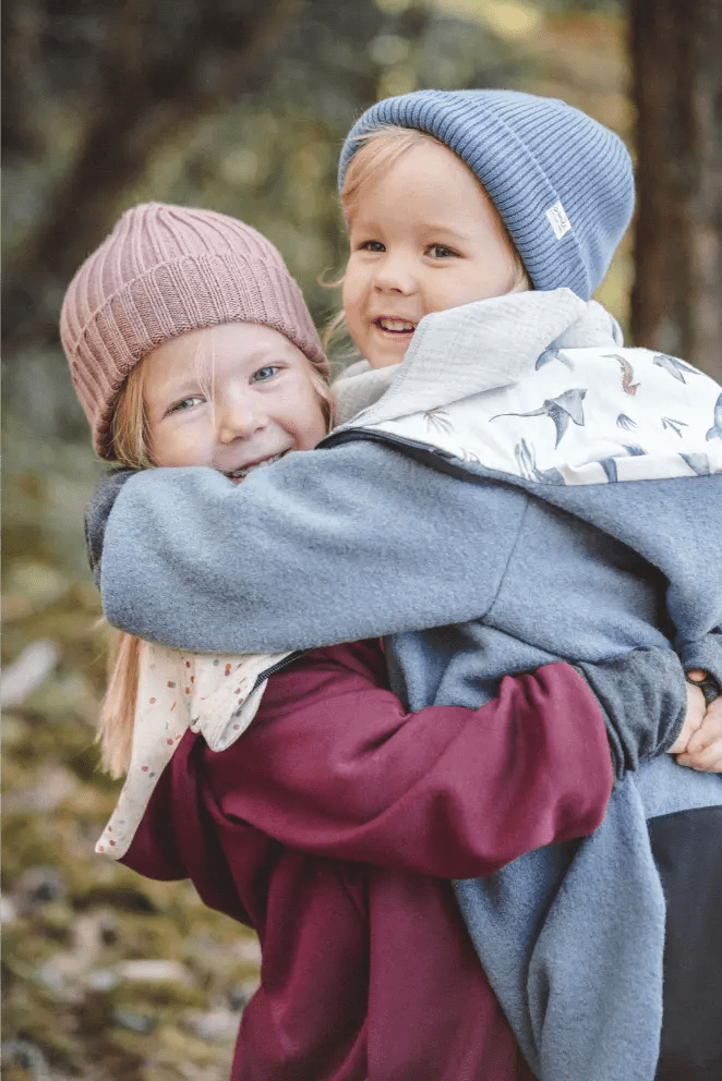 Matschkind Wollwalkoverall Kinder Blau mit Meerestiere - Räuberkinder 7