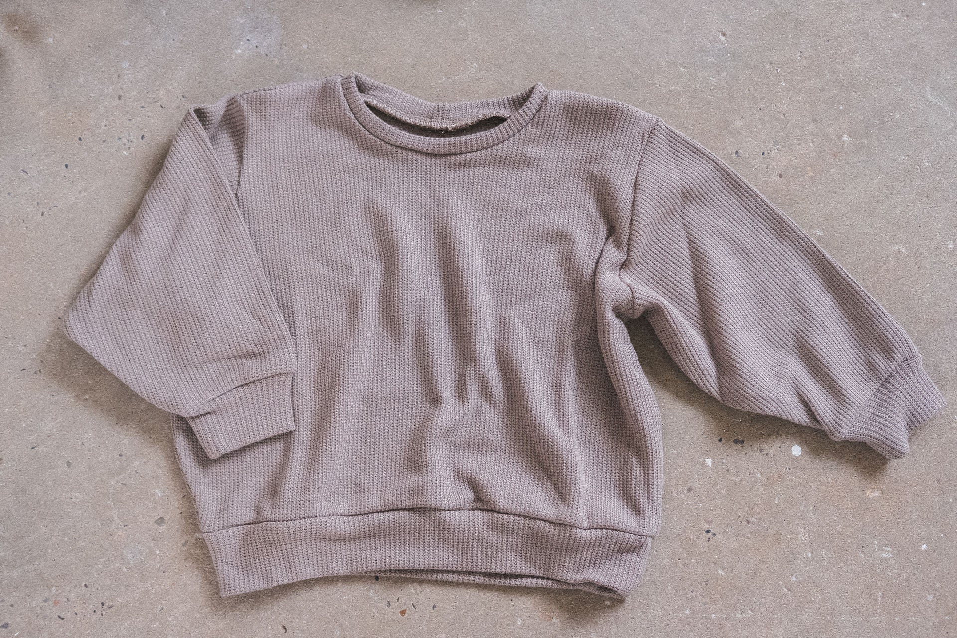 Oversize Shirt aus Feinstrick "Taupe" - Räuberkinder