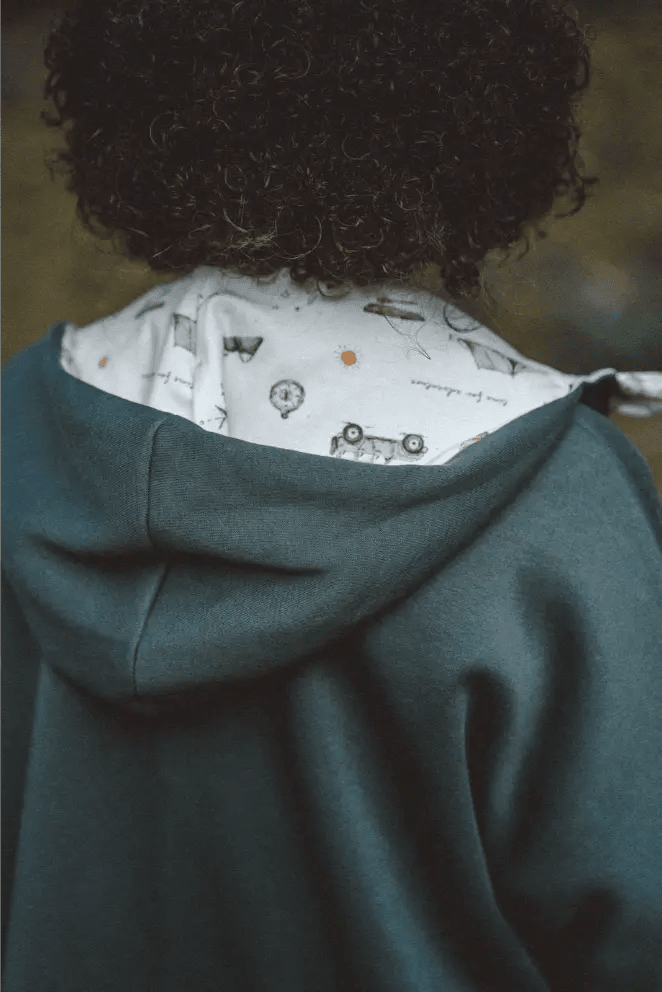Oversize Sweatjacke Kinder Olive / Camping - Jacke - Räuberkinder 5