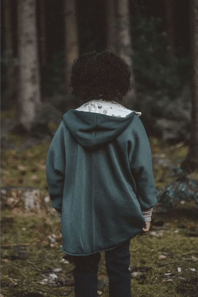 Oversize Sweatjacke Kinder Olive / Camping - Jacke - Räuberkinder 6