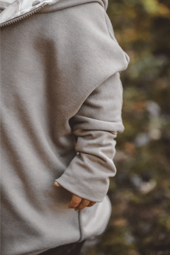Oversize Sweatjacke Kinder Sand mit Boho - Jacke - Räuberkinder 4