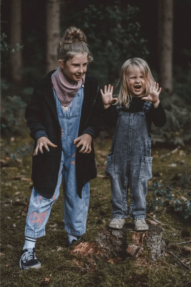Oversizejacke aus Merino Kinder in Anthrazit - Jacke - Räuberkinder 2