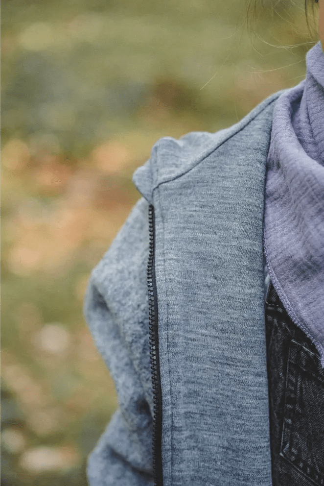 Oversizejacke aus Merino Kinder in Grau - Jacke - Räuberkinder 3