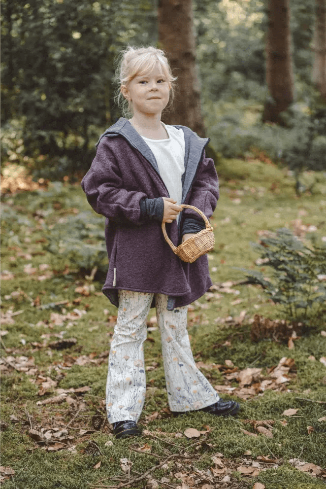 Oversizejacke aus Merino Kinder in Mauve - Jacke - Räuberkinder 2