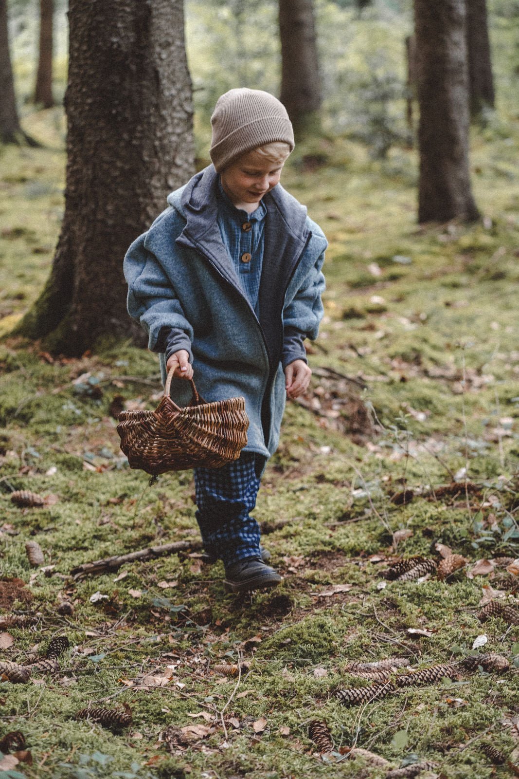 Oversizejacke aus Merino Kinder in Mint - Jacke - Räuberkinder 2