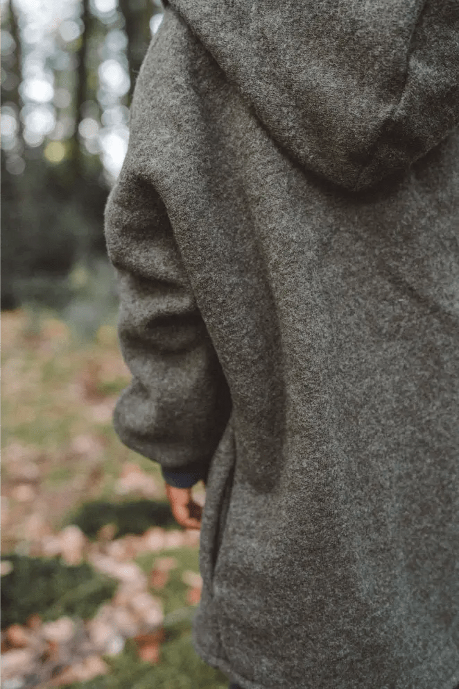 Oversizejacke aus Merino Kinder in Olive - Jacke - Räuberkinder 6