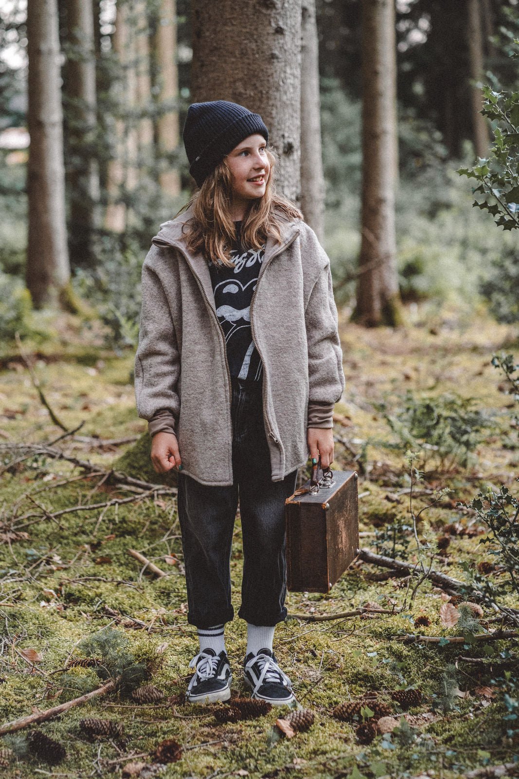Oversizejacke aus Merino Kinder in Sand - Jacke - Räuberkinder 5