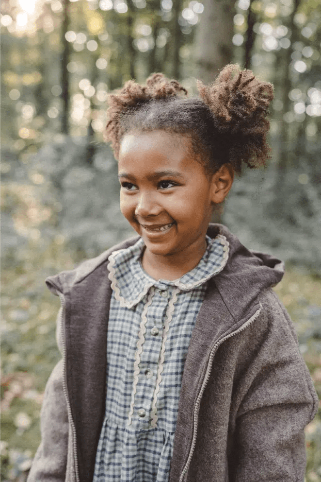 Oversizejacke aus Merino Kinder in Taupe - Jacke - Räuberkinder 2