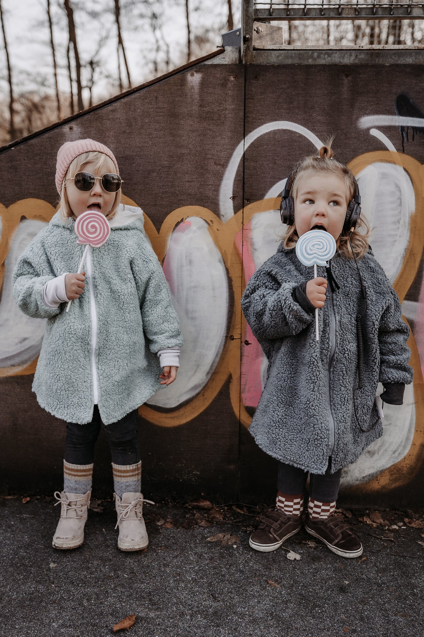 Oversizejacke Teddyfell Dunkelgrau - Räuberkinder