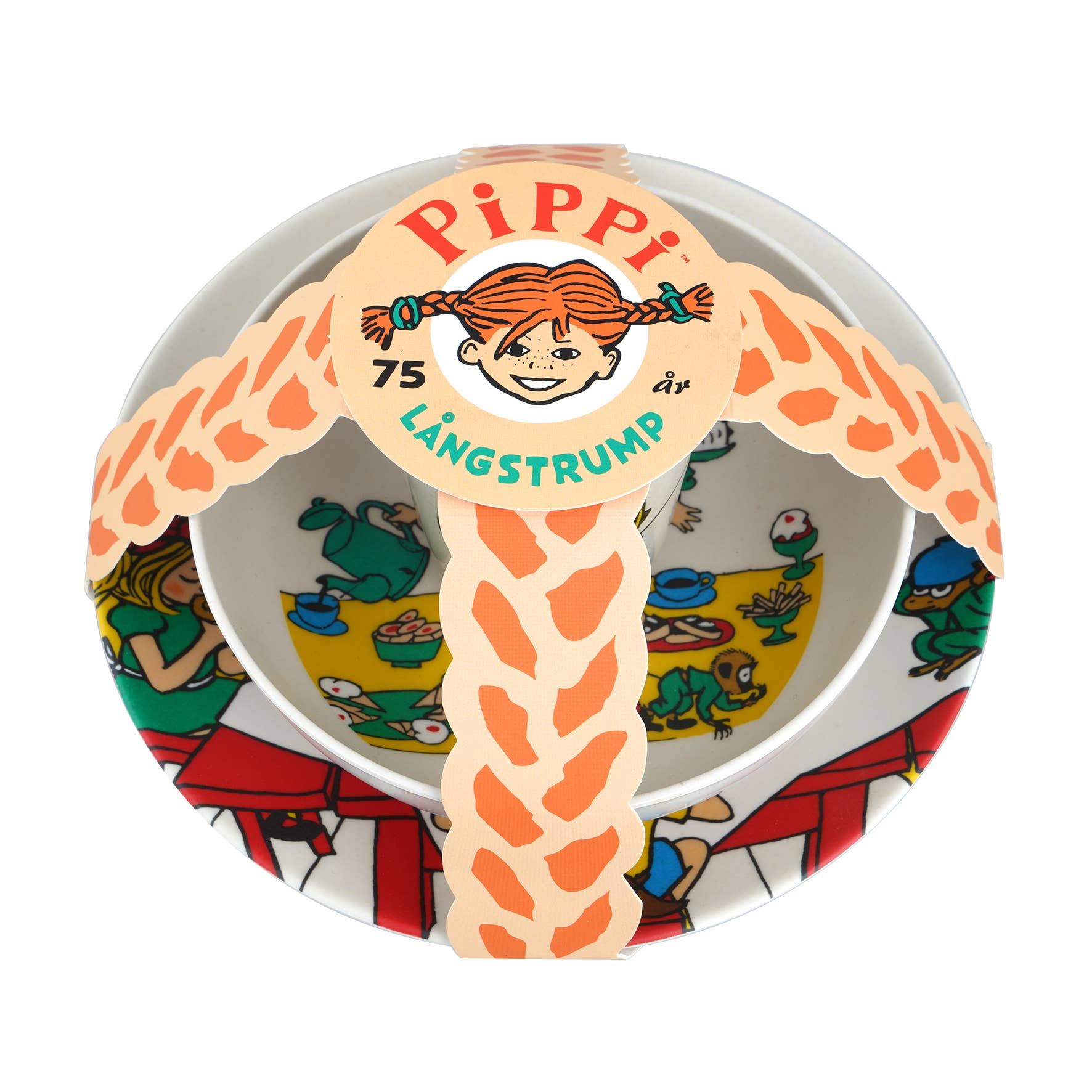Pippi 100% Melamin 3-tlg. Set - Räuberkinder 1