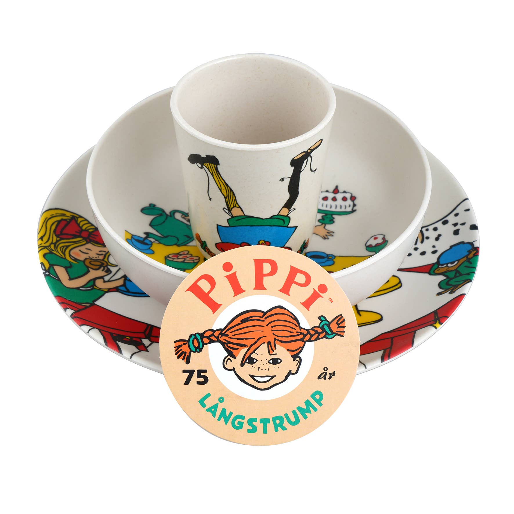 Pippi 100% Melamin 3-tlg. Set - Räuberkinder 6